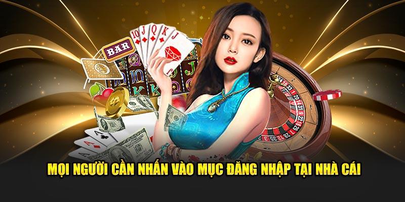 Mọi người cần nhấn vào mục đăng nhập tại nhà cái